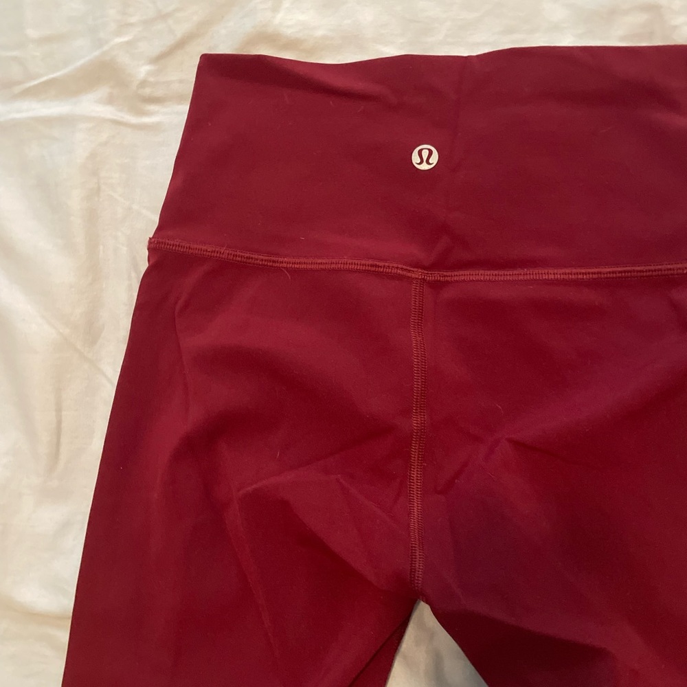Lululemon Leggings Size 4, Maroon